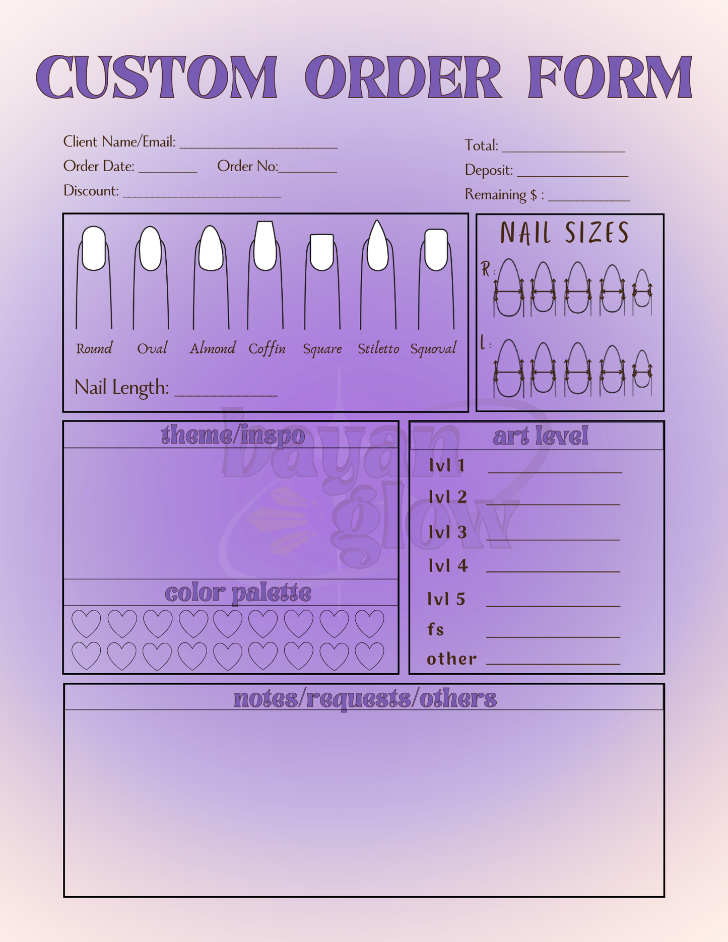 CUSTOM PRESS ON NAILS